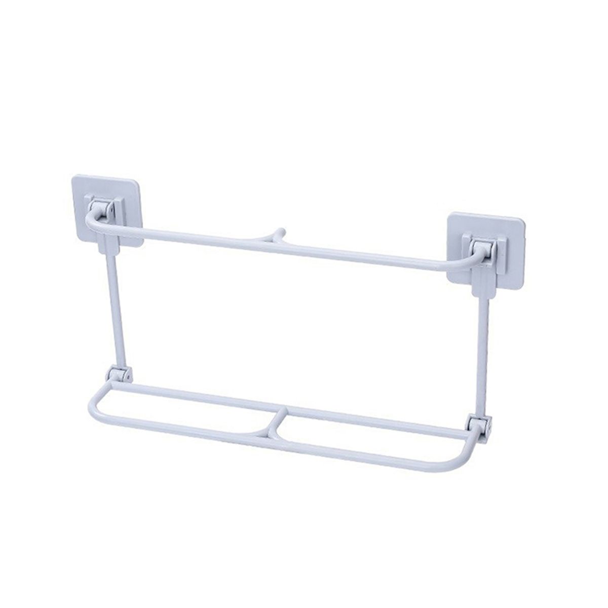 

Настенный складной держатель без сверления для подвешивания, полка для тапочек, подставка для обуви Double-layer серый