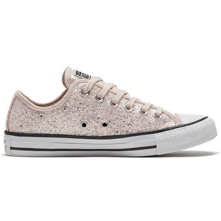 Converse Chuck Taylor All Star Low Glitter Shine Кремовые