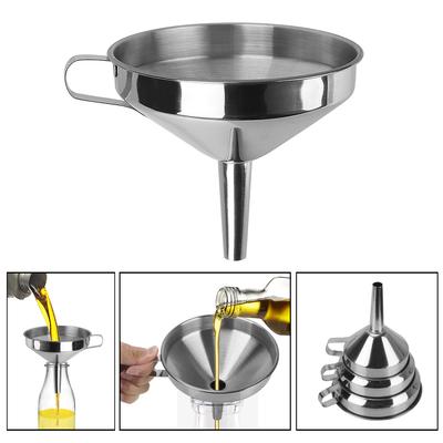Imbuto per Bar Vino Birra Olio con Filtro Staccabile in Metallo Accessori da Cucina per Conserve Strumenti da Cucina Acciaio Inossidabile