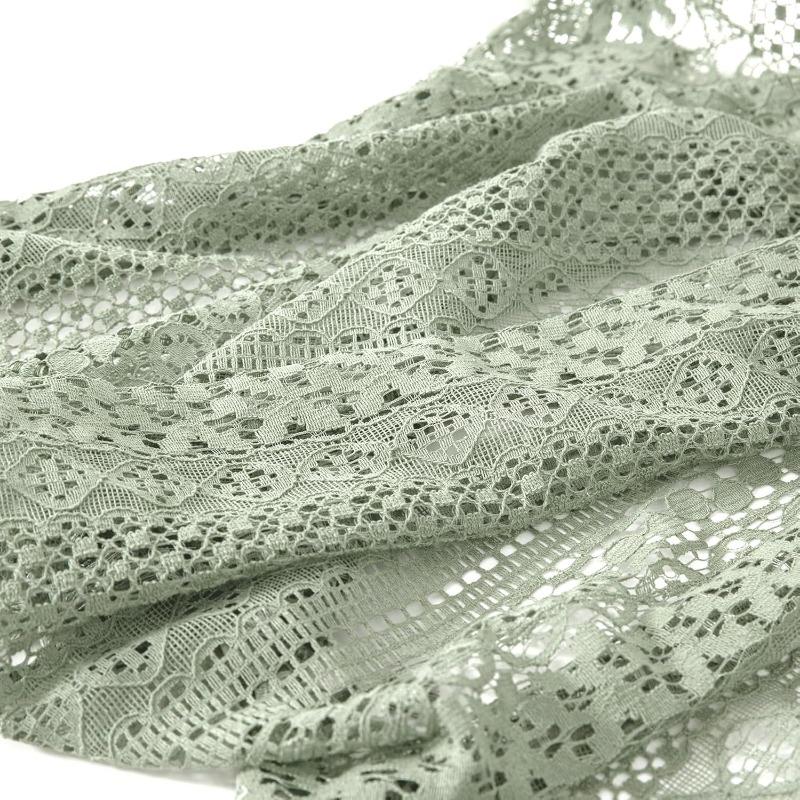 Cremefarbene Vintage-Vorhänge Boho-Vorhänge für Schlafzimmer 1 Stück, Bauernhaus Böhmische Dekoration Häkelspitze Transparent Sichtschutz Lichtdurchlässig mit Quasten Lange Fenstervorhänge Stangentasche