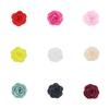 Satin Rose Stoff Künstliche Blume Handgefertigte Kamelienblüte Kleid Dekoration 6cm Boutique Haarschmuck Handgefertigtes Material