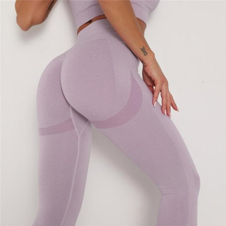 Bezszwowe Legginsy Push Up z Wysokim Stanem Seksowne Energetyczne Bezszwowe Legginsy