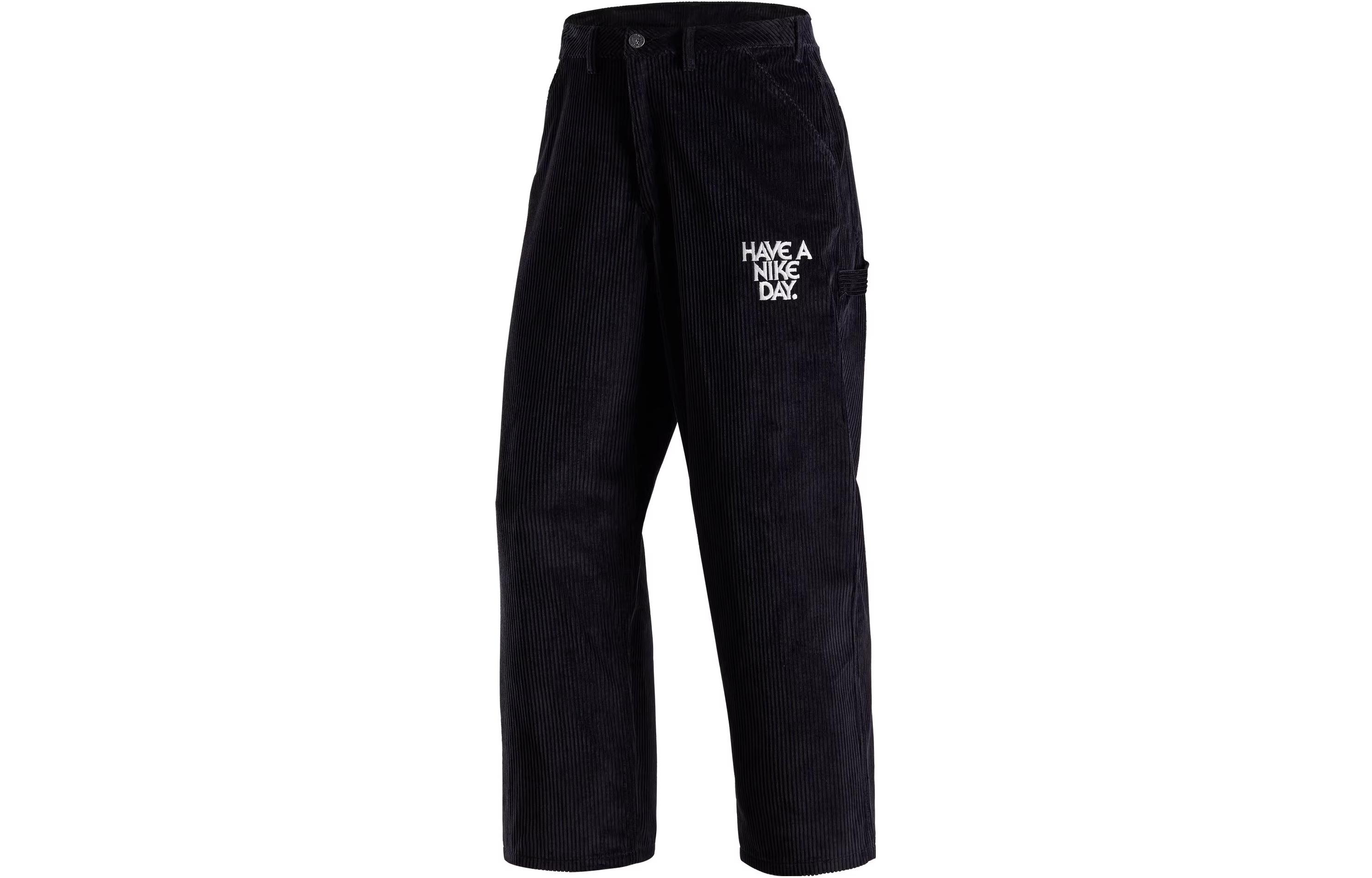 

Nike Casual Pants Men s Black Moderate Straight Fit Pants HF0354-010 M