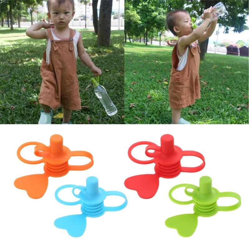 4Pcs Portable Silicone Bottle Cap Leak Proof Bottles Top Spout Adapter NoSpill