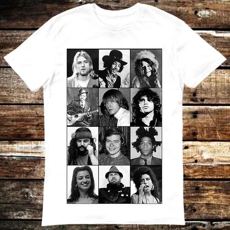 Celebrities That Died Age 27 Club Rock Stars Famous Music T Shirt 6306