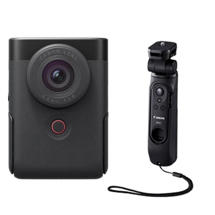 Canon PowerShot V10 Vlog Camera Tripod Grip Kit Black PSV10TRIPODKITBK Compact