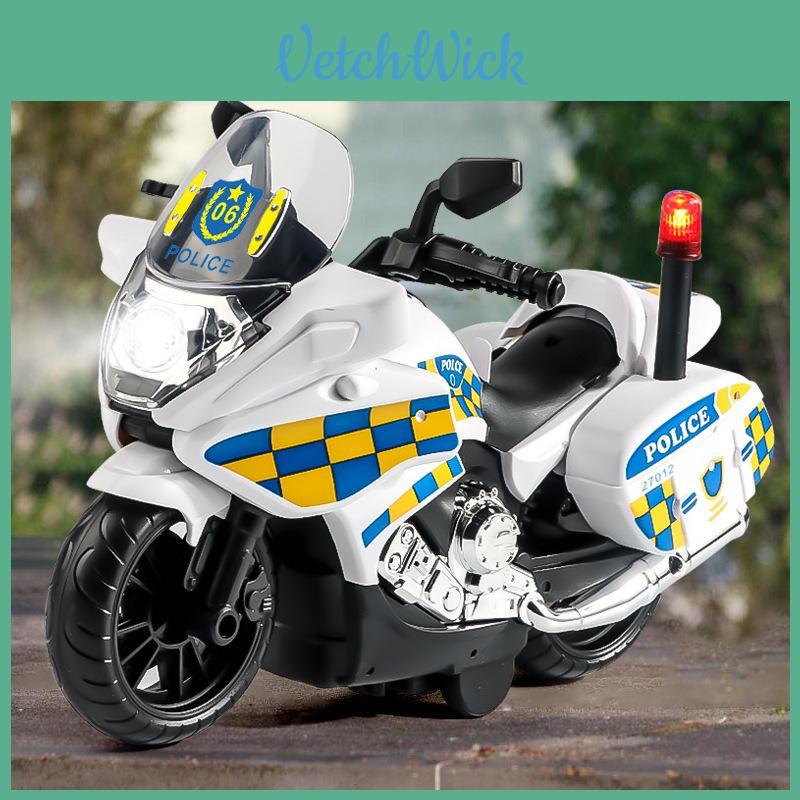 Inertial Police Car Toy With Sound Effects And Light For Childrens Entertainment