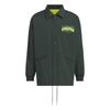 Adidas KWX87 Shadow Green Woven Coach Jacket with a Loose Fit and Brushed Tricot Lining Men's (JG8561)