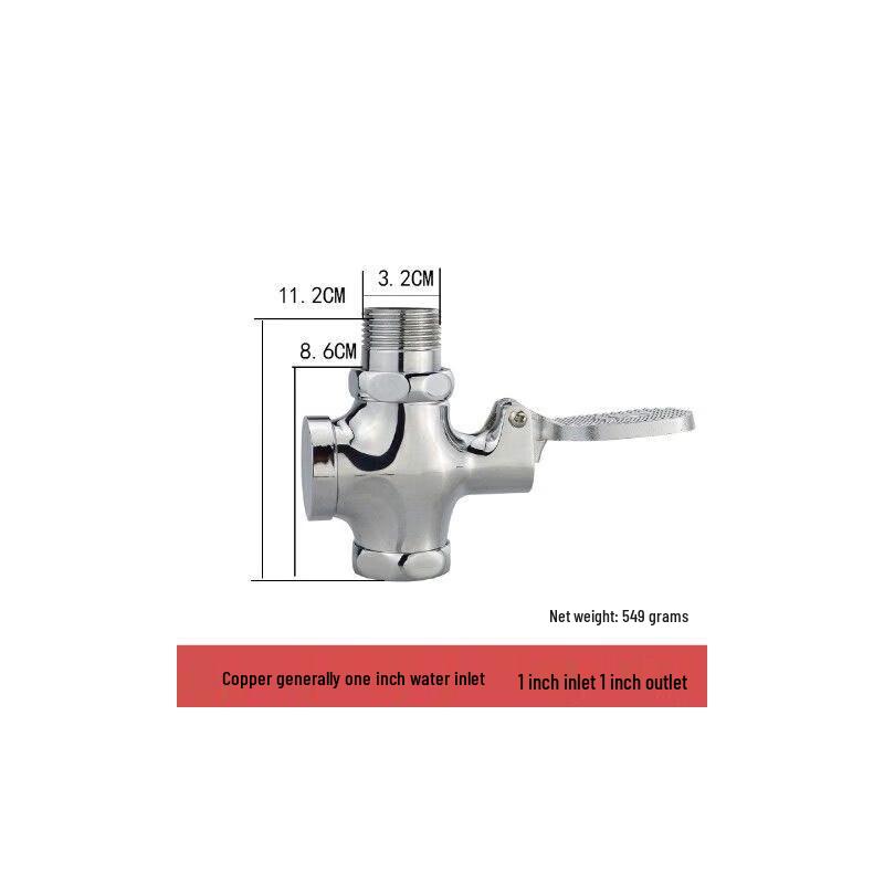 Copper Foot-Operated Flush Valve