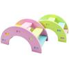 Niedliche Hamsterleiter Regenbogenbrücke Haustierspielzeug Holzbrücke Hängespielzeug Kleintierkäfig Werkzeug 1 Stück