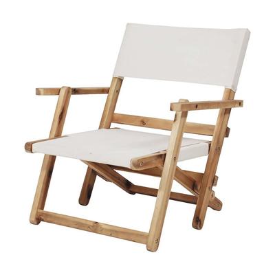 Captain Stag Outdoor Chair, FD Low Director's Chair, White, CS Classics, UP-1041