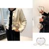 Stylish Transparent Heart Shaped Mini Crossbody Bag With Chain Lock For Women