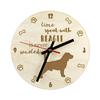 Beagle - Clock with Dog, Wooden Clock with Engraving, Personalised Clock by