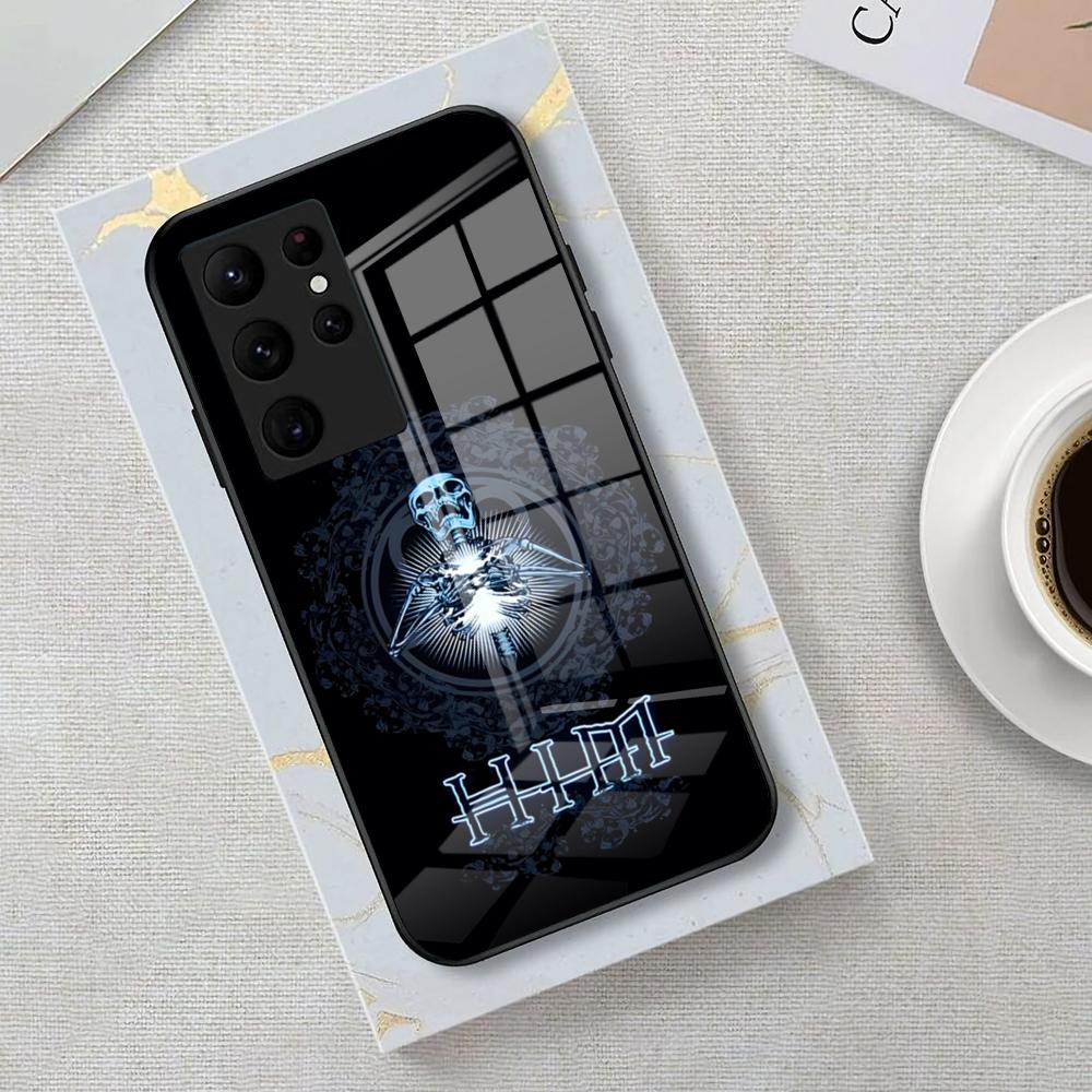 His I-Infernal M-Majesty Phone Case For Samsung S26 S25 Edge Ultra 23 22 21 20 Ultra Plus S24 Fe Glass Cover