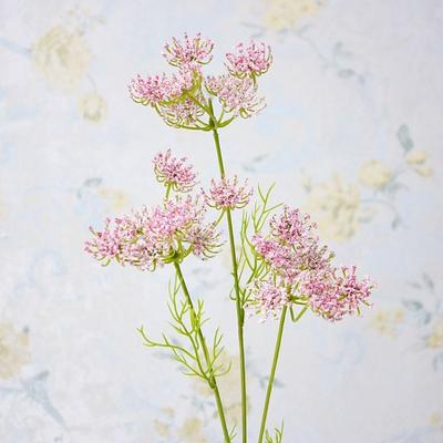 Floral Art Plastic Artificial Lace Flower Flexible Handmade Lace Flowers Non-fading 3 Heads Lace Flower Bouquet Party