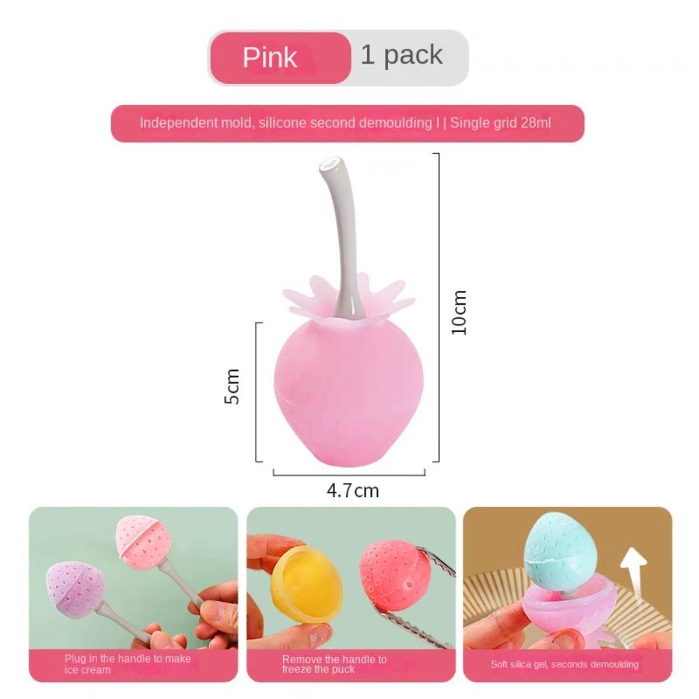 

Silicone Popsicle Mold DIY Lollipop Ice Maker Cute Ice Cream Maker for Egg Bites