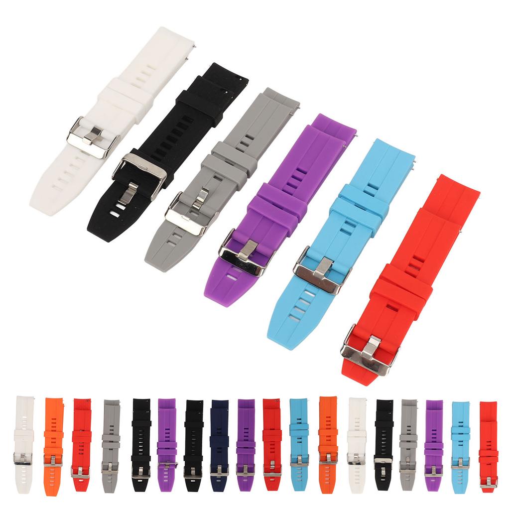Watchband Strap Silicone Watch Bands Quick Release Comfortable 22mm Wear Proof for Men for Replacement