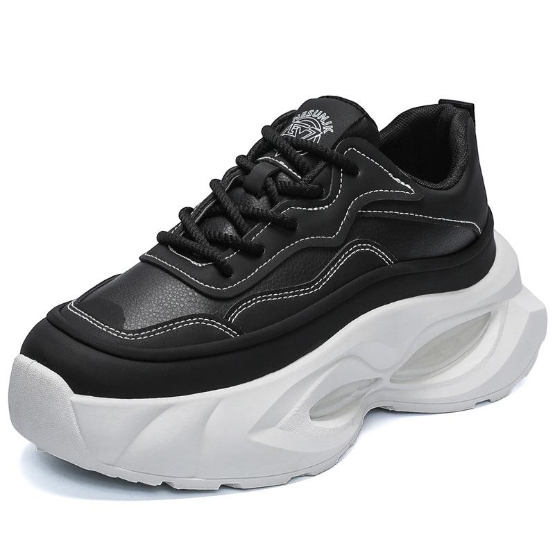 2025 Summer New Sports Shoes Men's Versatile Running Shoes Platform Heightening Trend Dad Shoes Youth Sports Shoes