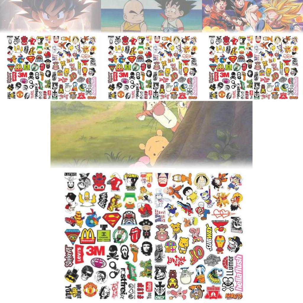 Stylish European Graffiti Stickers For Luggage Motorcycle Helmets Kids Diy Pvc Waterproof Pack