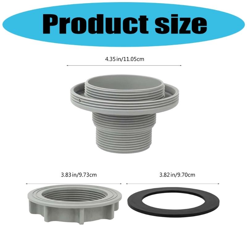 Multifuntional Pool Replacement Filter Pool Hose Connector Plastic Texture Suitable for 10744 Connector Compatibility
