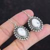 Cercei Howlite cu pietre prețioase naturale, cercei din argint 925, design vintage, bijuterii Howlite, cadouri de nuntă, cercei lucrați manual