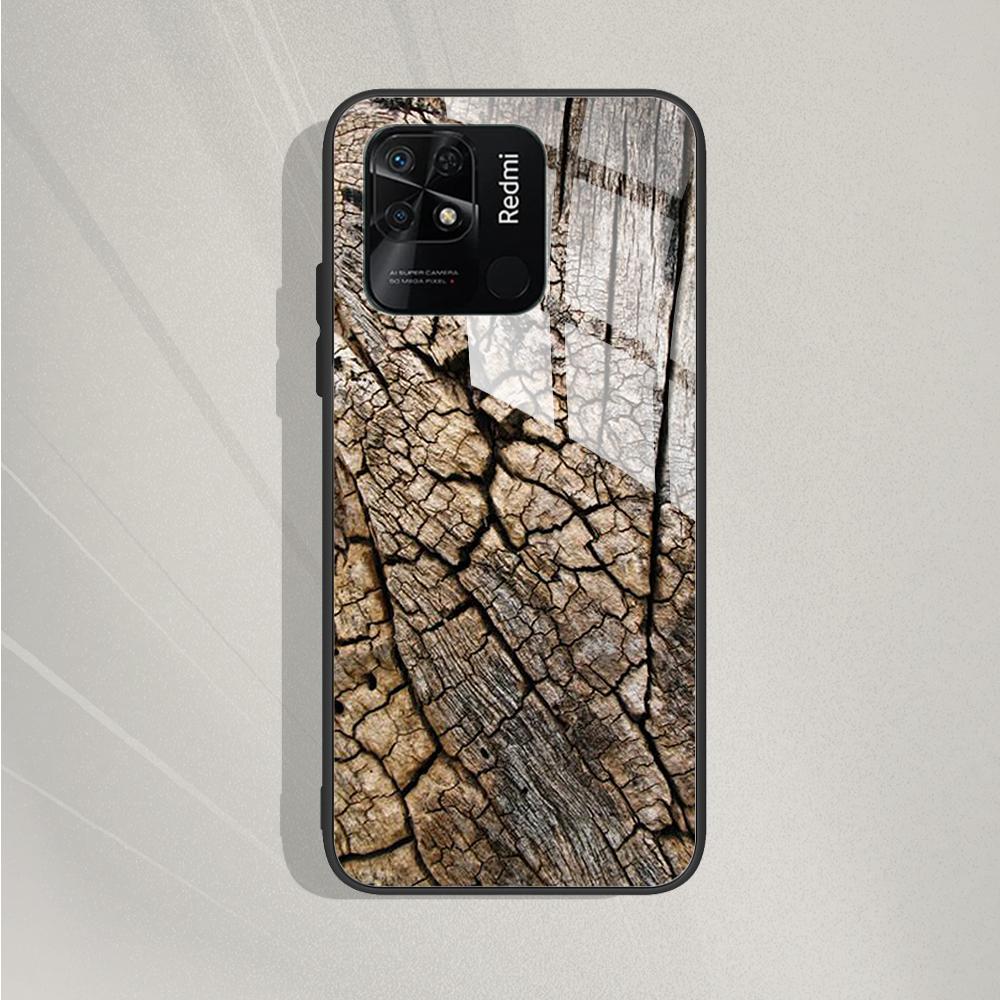 For Xiaomi Redmi 10C Case For Redmi 10C 2022 Cover Marble Painted Tempered Glass Case Fundas For Redmi 10c redmi10C Bumper Coque