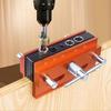 Self Centering Dowel Jig Drillings Guide Tool Adjustable with 6 Drill Bushings