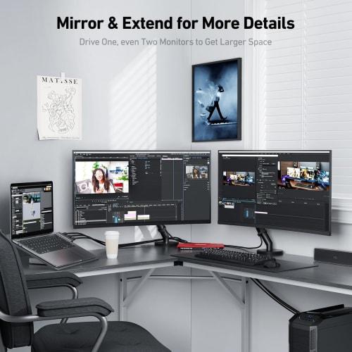 BENFEI 4K DisplayPort to HDMI 3m Cable Aluminum Shell, Nylon Braided, Unidirectional DP 1.2 Computer to HDMI 1.4 Screen Cable Compatible with HP, Thin