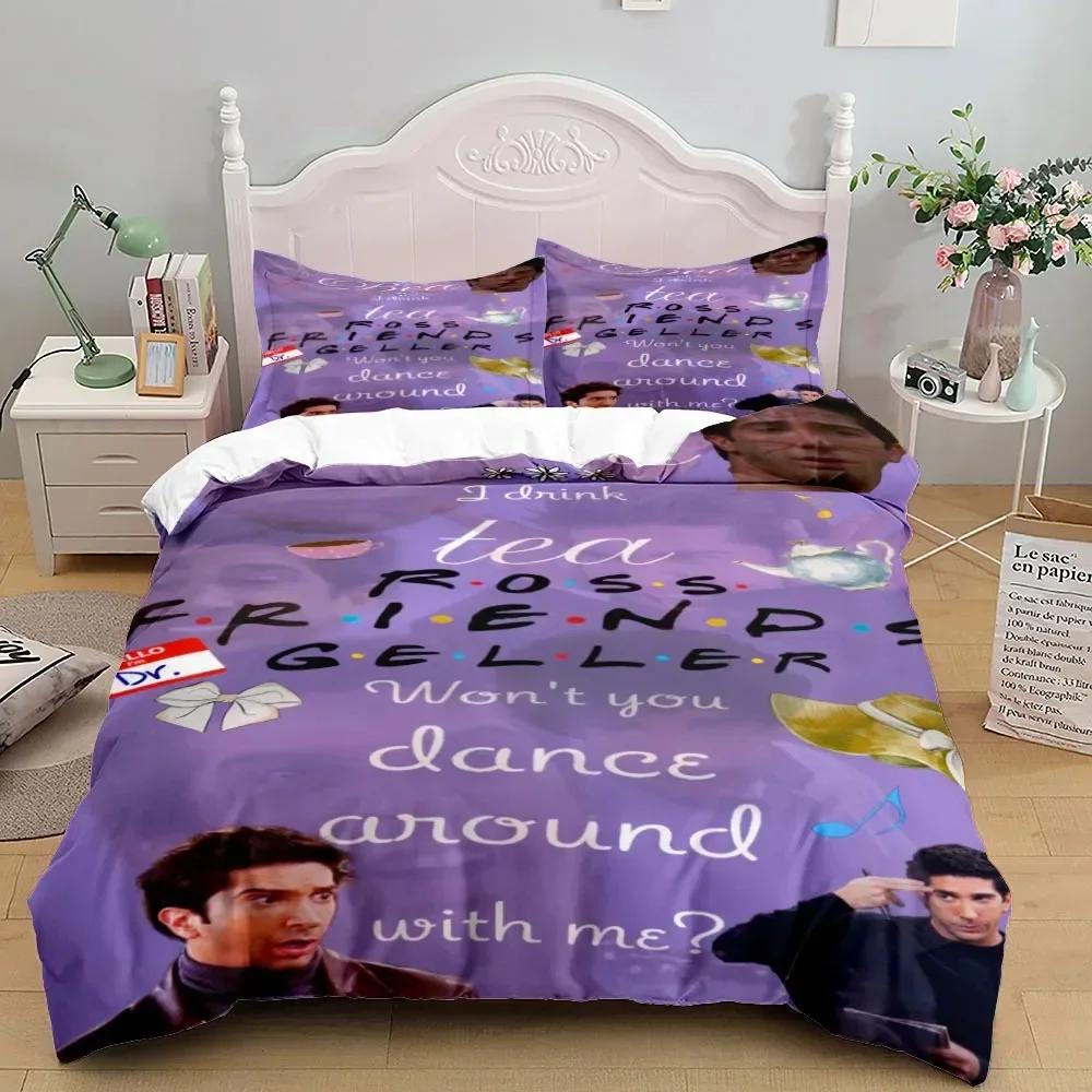 Lusso Nuovo Stampa 3D Friends Serie TV Set Biancheria da Letto Copripiumino con Federa Letto Matrimoniale Singolo Matrimoniale Queen Biancheria per la Casa Decorazione