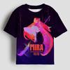 Girls' Dinosaur Hunter Series Women's Sportswear Children's Cartoon T-Shirt