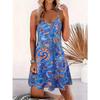 Robe Camisole Imprimé Cachemire pour Femme Printemps/Été, Robe de Vacances Mode