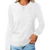Women's Autumn and Winter Long Sleeved Round Neck T-shirt Hoodie Base Shirt