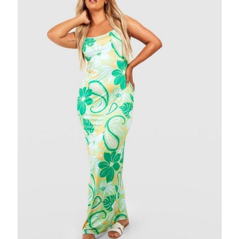 Summer slim-fit high-end suspenders French holiday dress women