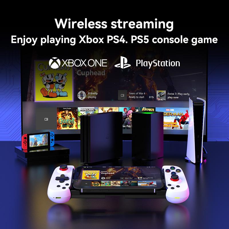 Wireless BT Stretchable Game Controller for Android IOS Phones PC Devices Gamepad Joystick for PS4 PS5 Switch Xbox Console