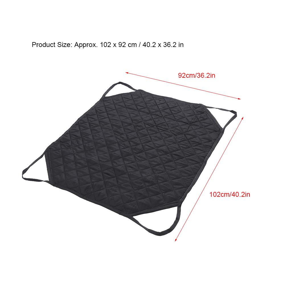 Water Absorb Double-Sided Reuse Waterproof Positioning Transfer Sheet with Handle for Patient(Black