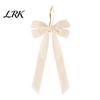 Reusable Christmas Party Supplies Velvet Ribbon Bow Xmas Pendant, Tree Flannel Ornament, Indoor Wedding Banquet Decor Decorative Retro Style