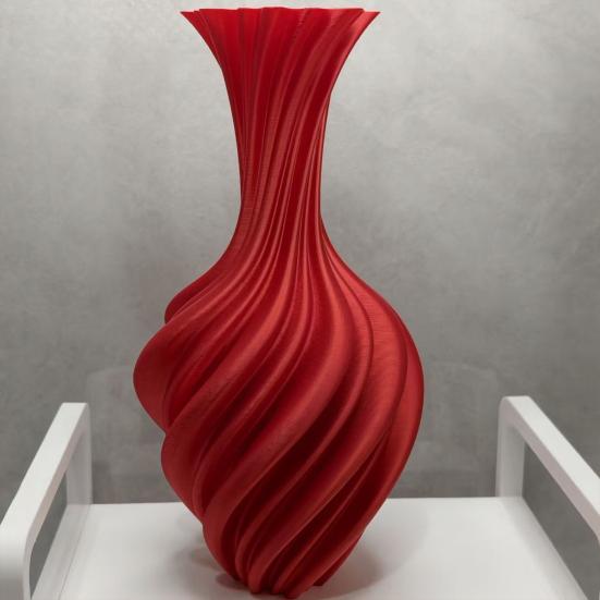 3D-gedruckte Spiralvase, Moderner minimalistischer Blumentopf für Trockenblumen, Nordische Kunstdekoration für Regale, Kreative Geschenkideen