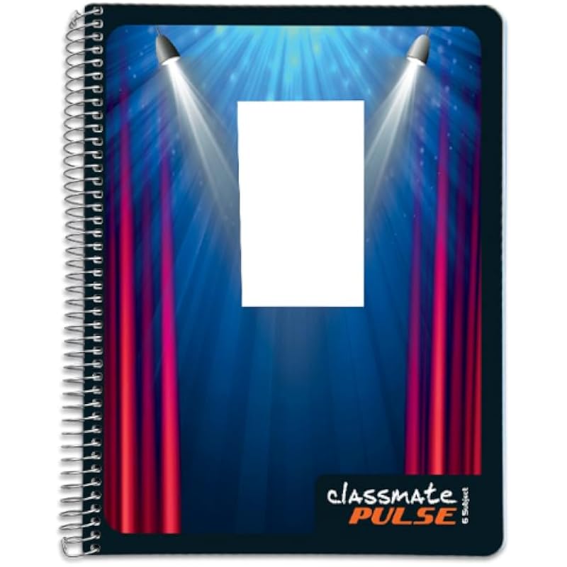 Classmate Pulse 6 Subject Notebook - Single Line, 300 Pages, Spiral Binding, 240Mm*180Mm