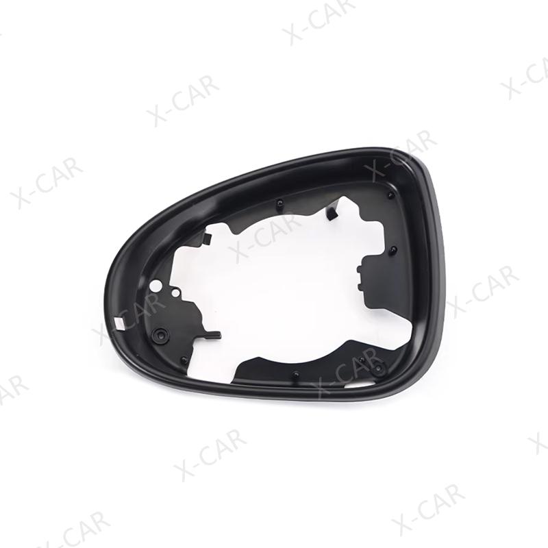 Para VW Touareg 2011 2012 2013 2014 2015 2016 2017 2018 Tampa Inferior da Moldura do Espelho Lateral Externo Lente de Vidro do Espelho Retrovisor
