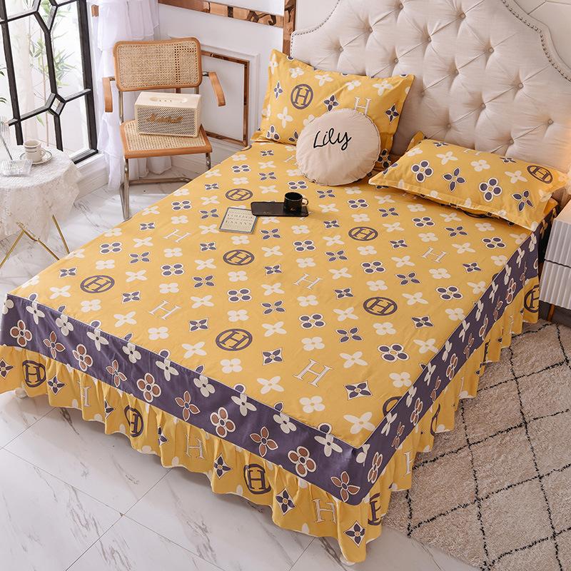 Home New Product Cotton Bed Skirt Mattress Cover Protective Cover Bedspread Cotton Single Double Single Bed Skirt