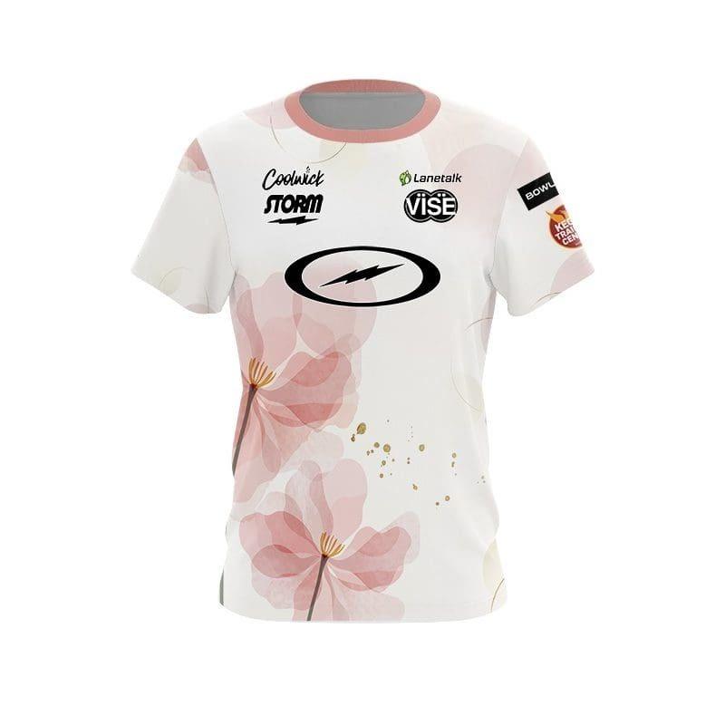 Summer Men Coolwick Storm Bowling Jersey Black Lightning Logo Short Sleeve Performance T-Shirt Pro Player Fan Casual Sports Tee