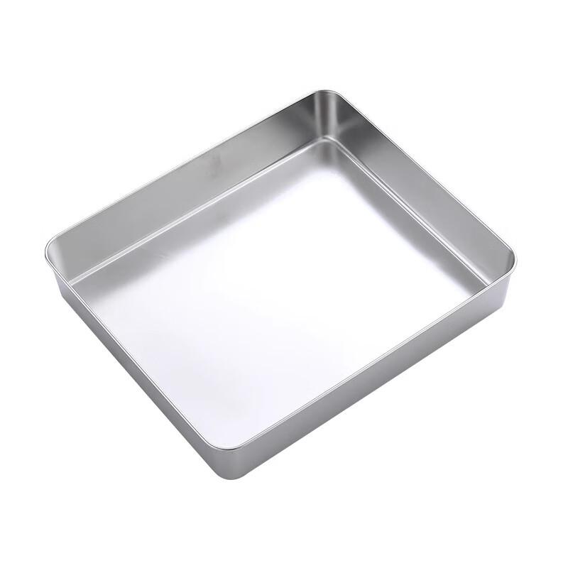 Rechteckige tiefe Schale aus 304er Edelstahl mit Deckel
