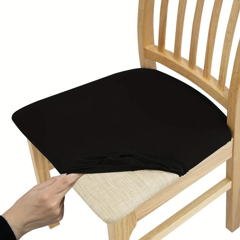 Chair Cover Four Seasons Solid Color High Elastic Chair Cushion Cover Chair Surface Cover Chair Cover Dining Chair Cover Seat As shown in the picture 727₽
