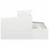 Garden Planter White 80 X 80 X 50 Cm Cold Rolled Steel