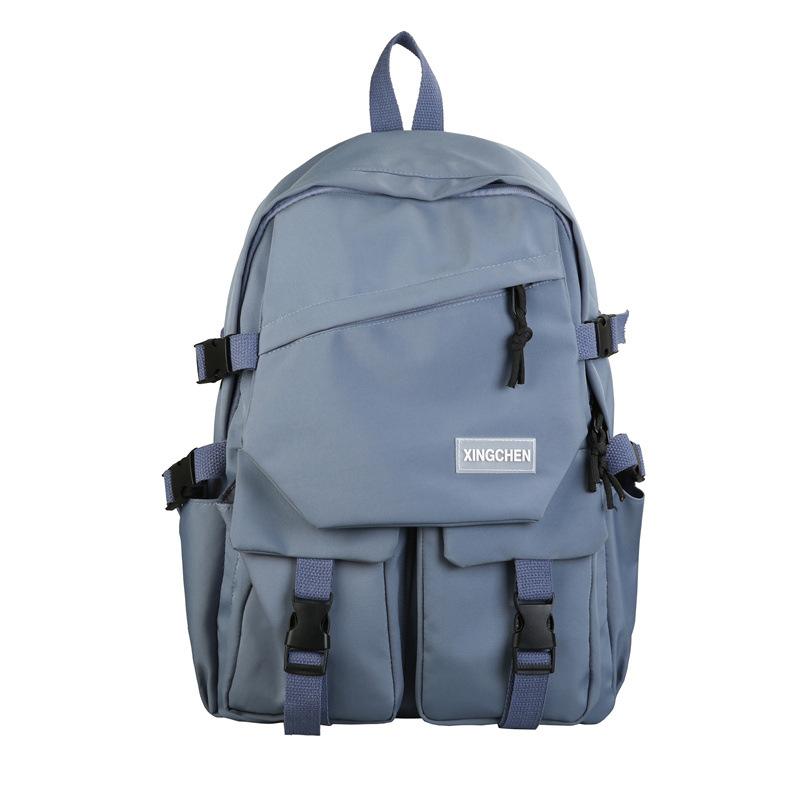 Schoolbag Schoolbag Male Korean Version College Student High School Student Large Capacity Junior High School Student Trend Backpack Female Ins 
