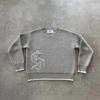 Pánský Vintage Streetwear Volný Dlouhý Rukáv Pletený Svetr Kulatý Výstřih Podzim Zima
