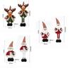 Adjustable Leg Santa Standing Figurine Santa Xmas Snowman Decor Doll