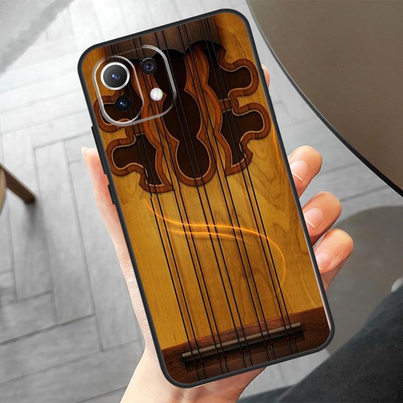 Guitar Violin Fiddle Music Case For Xiaomi 14 13 Ultra 11T 12T 13T Pro 12 Lite POCO X6 F6 Pro M6 X5 X3 F3 M5s F5 Cover