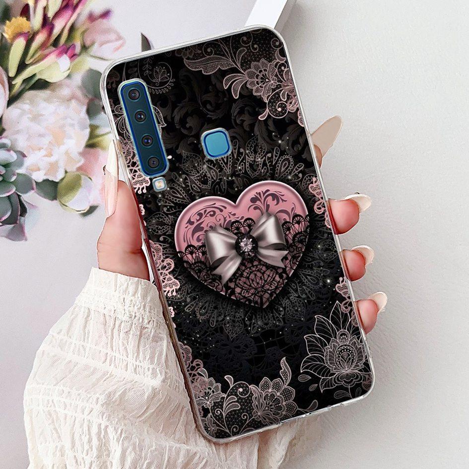 For Samsung Galaxy A7 A9 2018 Case New Fashion Flower Marble Soft Silicone Clear Phone Cover For Samsung A9 2018 SM-A920F Bumper