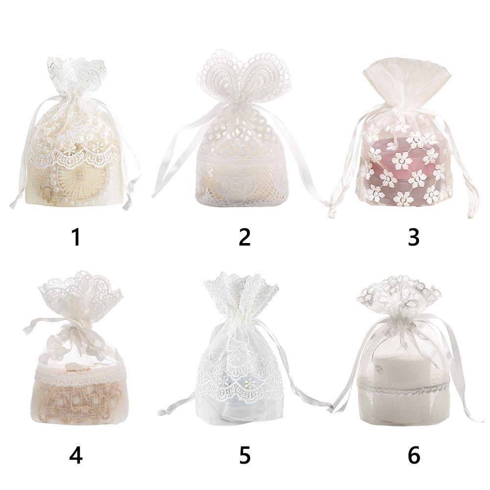 High Quality White Gift Bag Gauze Packing Storage Bag Festival Favor Packaging Bag Wedding
